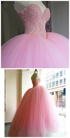 Fitted Pink Ball Gown For Quinceanera, Princess Tulle Quinceanera Dress For Sweet 16, Pink Fitted Ball Gown Quinceanera Dress, Quinceanera Ball Gown With Tulle Skirt For Prom, Tulle Ball Gown Quinceanera Dress For Prom, Princess Style Tulle Quinceanera Dress, Pink Princess Quinceanera Dress For Party, Pink Princess Style Quinceanera Dress For Party, Princess Style Quinceanera Ball Gown With Tulle Skirt