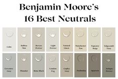 the best neutrals for your skin tone is shown in this color chart with different shades