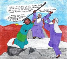 Victory over Amalek | aunties bible lessons Moses In The Wilderness, Childrens Bible Lessons, Bible Story Crafts, Preschool Bible, Childrens Bible, Christian Education, Vbs Crafts, Kids Class