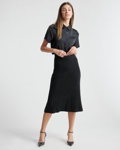 Mongolian Cashmere Midi Skirt 100 Grade, Woman Style, Turtleneck Sweater Dress, Too Good To Be True, Womens Cashmere, Cashmere Turtleneck, Black Midi Skirt, Silk Shorts, For A Reason