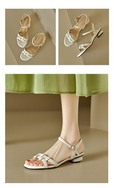 CHIKO Roselyn Open Toe Block Heels Flats Sandals Flats Sandals, Leather Items, Flat Sandals, Block Heels, Open Toe, Rubber Sole, Sandals Heels, Heel Height, Leather Upper