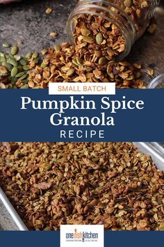 small batch pumpkin spice granola recipe