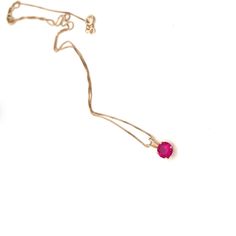 This 14k gold ruby pendant would be a beautiful addition to your stackable necklaces, or worn on it’s own. The pendant is made of 14k solid yellow gold with the 14k stamp in the back. The stone is Cubic Zirconia stone.The pendant comes with the necklace or without.DETAILS:Size: 8x5mmMaterial: 14k goldStones: Ruby Cubic Zirconia Stone NECKLACE:14k yellow gold chain necklace: 16inchesMATERIALS AND FINISHINGS:All K by Krystyna jewels is made using only high-quality materials such as 14k yellow gold Yellow Gold Ruby Necklace With Diamond Cut, Yellow Gold Ruby Necklace With Prong Setting, Ruby Birthstone Pendant Necklace In Yellow Gold, Ruby Birthstone Pendant In Yellow Gold, 14k Gold Pendant Solitaire Necklace With Gemstone, 14k Gold Necklace With Prong-set Round Pendant, Yellow Gold Ruby Pendant Birthstone Necklace, Yellow Gold Ruby Birthstone Pendant Necklace, Ruby Round Pendant Necklace