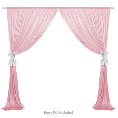 Elegant satin backdrop curtains: Set of 2 backdrop panels, available in two sizes, 5 ft x 7 ft or 5 ft x 10 ft. These satin backdrop curtains from Lann's Linens feature a solid, shiny sheen to dress up any event. Easy to hang, seamless design: Each satin backdrop panel features a 3-inch rod pocket sleeve that fits up to a 1-1/2 inch pole. These panels glide easily on and off the poles for easy installation and removal. Each satin panel is cut from a single piece of fabric for a seamless design w Pink Photo Booth, Satin Backdrop, Backdrop Panels, Satin Curtains, Backdrop Curtains, Photo Booth Background, Wedding Cake Table, Blue Photo, Pink Photo