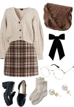 40s Mode, Academia Aesthetic Outfit, Stile Blair Waldorf, Academia Style