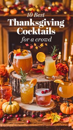 thanksgiving cocktails for a crowd