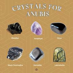 the crystals for anubis