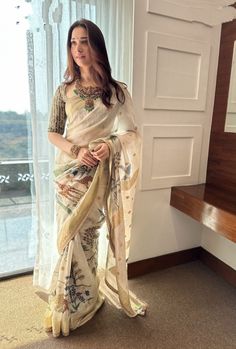 Archana Jaju, Formal Saree, Kanjivaram Sarees Silk, Simple Saree Designs, Design Saree, Indian Saree Blouses Designs, Kalamkari Saree, A Line Kurta