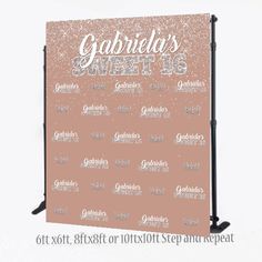 a pink and white sign with the words gabrilla's grills on it