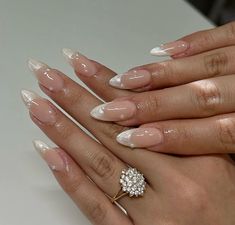 #nailsofinstagram #nails #naildesign Fall Wedding Nails, Wedding Manicure, Almond Nail, Nail Art Wedding