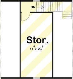 the floor plan for a two story house with lofts and an attached garage area