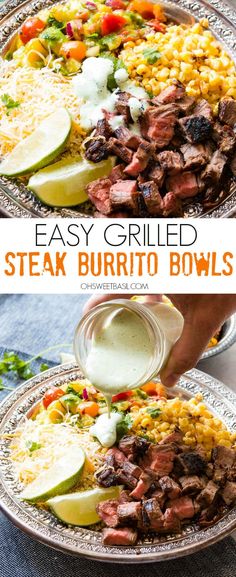 steak burrito bowls are an easy and delicious meal