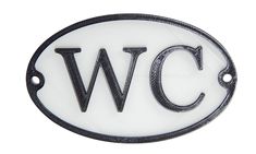 PRICES MAY VARY. Plastic WC Bathroom Door Sign Measures 4" x 2 1/2" x 3/16" Based on a Victorian Railway pattern used in the 1900s Made of strong ABS plastic to last a lifetime. Two holes for mounting. Two screws included. This plastic WC toilet door sign is an ideal period door sign for any home or business. Dimensions are 4" x 2 1/2" x 3/16". Made to resemble a Victorian Railway pattern used in the 1900s. Made out of solid ABS plastic. The base is white and the lettering and outside rim are bl Bathroom Water Closet, Powder Room Door Sign, Bathroom Signs Outside Door, Bathroom Door Signs Vintage, Funny Restroom Signs Bathroom Doors, Bathroom Door Signs Lowe's, Sign For Bathroom, Wc Bathroom, Bathroom Door Sign