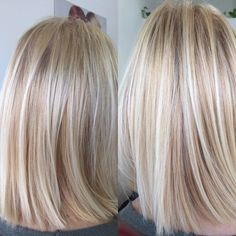 Balayage Bob, Straight Bob, Hair Colours, Hair Color And Cut, Golden Blonde, Hair Blonde, Honey Blonde