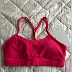 Brand New With Tag. Lululemon Flow Y Bra. Size 6 But Feels Like A 4. Lulu Sports Bra Aesthetic, Sports Bra Aesthetic, Lulu Sports Bra, Lululemon Sports Bra, Dr Closet, Birthday List, My Fitness, Sports Bras, Summer Clothes