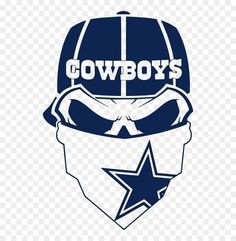 a cowboy's helmet with the word cowboys on it and a star in the middle