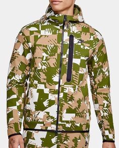 Find Nike Sportswear Tech Fleece Hoodie Jacket Camo Green Dm6456-072 Men's Medium on eBay in the category Clothing, Shoes & Accessories>Men>Men's Clothing>Activewear>Hoodies & Sweatshirts. Urban Camouflage Hoodie Outerwear, Nike Green Outerwear With Adjustable Hood, Nike Green Winter Hooded Jacket, Green Hooded Nike Windbreaker, Sporty Camouflage Hooded Outerwear, Camouflage Hoodie Outerwear For Outdoor Activities, Camouflage Hoodie Outerwear For Outdoor, Sporty Camouflage Hoodie Outerwear, Nike Green Hooded Track Jacket