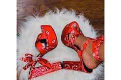 Red Bandana Heels Red Bandana, Womens Heels, Women's Pumps, Shoes Women Heels, Shoes Heels, Bathing Beauties, Pumps, United States, Electronic Accessories