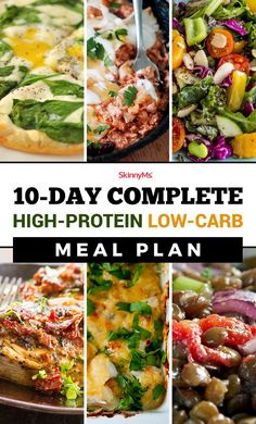 Healthy Recipes | Meal Plans 1000 Calorie, Protein Meal Plan, Low Carb Meals, Low Carb Meal, High Protein Low Carb Recipes, Boiled Egg Diet Plan, Diner Recept, Low Carb Meal Plan, Low Carb Diets