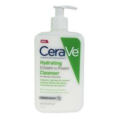 Hydrating Cream-To-Foam Cleanser Provides An Effective Cleansing Experience For All Skin Types With Its Innovative Cream-To-Foam Transformation. The Creamy Formula Gently Lifts Away Dirt, Oil, And Makeup While Maintaining The Skin's Natural Moisture Balance.Formulated With Essential Ceramides And Hyaluronic Acid, It Locks In Moisture And Fortifies The Skinu201au00c4u00f4s Protective Barrier. The Inclusion Of Amino Acids Offers A Soothing Effect, Making It Ideal For Sensitive Skin As Well. With A Skincare Cerave, Cerave Skincare, Skin Cleanse, Hydrating Cream, Foam Cleanser, Beauty Product, Skin Care Women, Combination Skin, All Skin Types