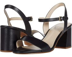 Cole Haan Josie Block Heel Sandal (65 mm) Trendy Womens Shoes, Toes Designs, Wrap Heels, Cole Haan Women, Heel Sandal, Toe Designs, Block Heels Sandal, Shoes Black, Cole Haan