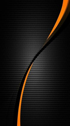 an orange and black abstract background with some lines on it's side, in the middle