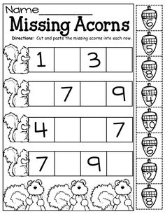 missing numbers worksheet for kids to practice their number recognition skills and learning how to use them