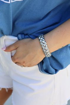 Luxury Lineage Bracelet - ShopSpoiled Chunky Bracelet, Wrist Game, Chunky Bracelets, Braided Bracelet, Upgrade Your Style, Silver Bracelets, Your Style, Braids, Bracelet