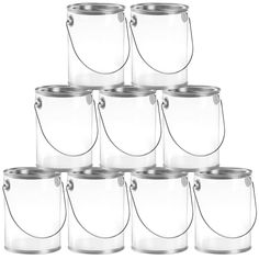 PRICES MAY VARY. High quality empty quart sized paint can with lids and lid opener. The design of this clear plastic container is based on a paint can, but our version is meant to be filled with treats, party favors or trinkets and presented to your party guests. Note: These are lightweight pails not intended for paint, liquid, hot items or heavy items, do not fill with stones or liquid; Use for plush, potpourri, dried flowers, wrapped candies, popcorn, and other lightweight items. Size: 5 inche Vinyl Painted, Clear Plastic Containers, Art And Craft Materials, Paint Buckets, Paint Storage, Painting Party, Faux Painting, Paint Can, Paint Cans