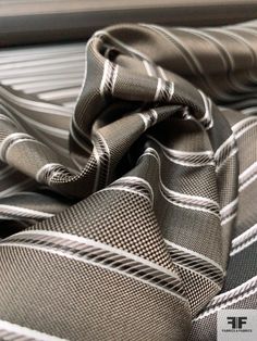 SKU: 15975 Content: 100% Silk Color: Ash Brown / Black / White Width: 40 inches Mens Fabric, White Rope, Tshirt Design Men, Black And White Fabric, Ash Brown, Stripe Silk, Digital Print Fabric, Silk Necktie, Tshirt Design