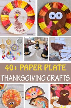 paper plate thanksgiving crafts for kids to make