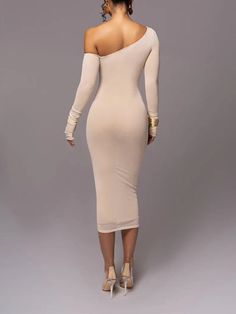 Washing instructions: Hand Wash Composition: Spandex, Polyester, Natural Fiber Designer Style ID: FP65323236 Midi Dress Elegant, Midi Dress For Women, One Shoulder Midi Dress, Ruched Midi Dress, Club Parties, Sleeve Midi Dress, Club Party, Long Sleeve Midi, Long Sleeve Midi Dress