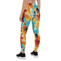 GearBunch leggings for women - unleash your inner artist with vibrant Paint Board Leggings! Crafted for comfort and style, these leggings offer superior quality and flexibility for any activity. Elevate your wardrobe today! Casual Multicolor Moisture-wicking Leggings, Casual Multicolor Leggings For Pilates, Multicolor Stretch Leggings For Sportswear, Multicolor Stretch Sportswear Leggings, Multicolor Sportswear Leggings For Yoga, Multicolor Casual Training Leggings, Multicolor Casual Leggings For Training, Casual Multicolor Leggings For Training, Multicolor Athleisure Leggings For Training