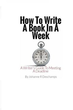 how to write a book in a week