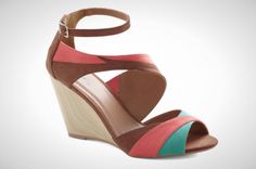 Sun and Sandalwood Wedge $45  -25 Hot Summer Heels and Wedges | Brit + Co. Jump For Joy, Vintage Sandals, Beautiful High Heels, Engagement Parties, Summer Heels, Happy Hours, Hot Heels, Heels & Wedges, Designer Sandals