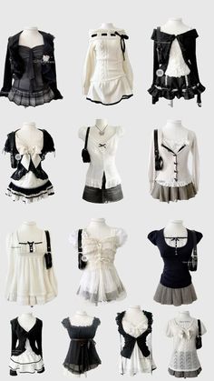 Japanese Horror Game Protagonist, Shojo Protagonist Outfit, Dark Girly Fashion, Dark Coquette Aesthetic Outfits, Dark Shoujo Outfit, Dark Coquette Outfit Aesthetic, Female Horror Protagonist Outfits, Dark Coquette Aestethic Fits, Fatal Frame Outfits Ideas