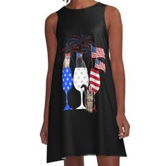 Loose-fit, mid-length sleeveless dress with silky handfeel. Printed on both sides. Machine washable. Size range XS-2XL. Cat 4th Of July Fitted Sleeveless Dress For 4th Of July, Buy A Cat, Woven Dress, Dress For Sale, Both Sides, Dress Fabric, Mid Length, Dresses For Sale, 4th Of July