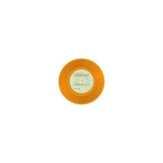 an orange frisbee on a white background