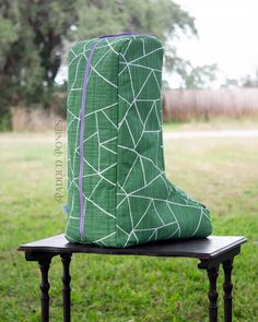 Green Geometric Glass Boot Bag Totes Boots Winter, Tail Bag Pattern Horse, Ski Boot Bag, Leather Knee-high Waterproof Boots For Outdoor, Tall Boots Equestrian, Eclectic Prints, Tall Boot, Tack Room, Riding Outfit