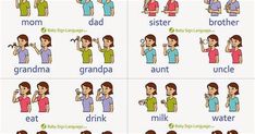 four different types of people talking to each other with the words'mom, dad, grandma