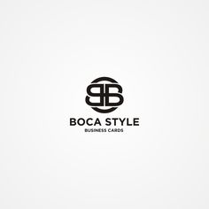 the logo for boca style business cards, which is designed to look like a circle with