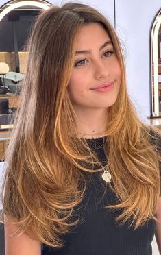 Hair Ideas Long Layers, Haircut Inspiration Long Layers, Long Layers Straight Hair Face Framing, Long Face Frame Haircut, Haircut Inspo For Long Hair, Long Later With Face Framing Hair, Haïr Cut With Layers, Hair Cut Inspo Teen Girl Long, Cute Hair Cuts For Back To School