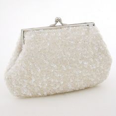 Ivory Sequin Mini Clutch Bridal Clutches, Wedding Clutch Purse, Beaded Clutch Bag, Wedding Handbag, Bridal Handbags, Bridal Purse, Sequin Clutch, Luxury Clutch, Bridal Bag