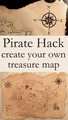 How to Create and Draw a Treasure Map Pirate Maps For Kids, Pirate Map Drawing, Diy Treasure Map, Treasure Map For Kids, Fantasy Treasure, Pirate Drawing, Treasure Maps For Kids, Draw A Map