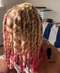 Hairstyles Dyed Hair, Short Braid Styles, Dyed Roots, Hairstyles Dyed, Short Braid Hairstyles, Locs Short, Blonde Locs, Dyed Locs, Short Braid