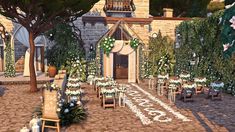 Simple Wedding Venues, No Cc Sims, Wedding Venue Winter, Sims 4 Wedding Dress, Honeymoon House, Lotes The Sims 4, The Sims 4 Lots, Sims Freeplay Houses, Sims 4 Speed Build