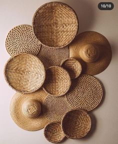 woven baskets arranged on top of each other