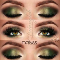 Grünes Augen Make Up #make #up #for #redheads #makeupforredheads Eye Shadow Application, Different Eyes, Make Up Gold, Smokey Eye Easy, Green Smokey Eye, Hazel Eye Makeup, Trendy Eyeshadow, Look Rose, Smokey Eye Makeup Tutorial