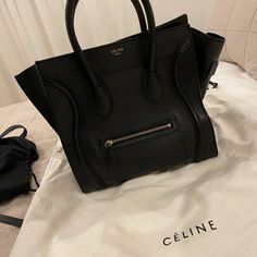 Reposhing This Item I Purchased From Poshmark, Haven’t Used Much So Wanting To Sell For Something New. No New Defects. Questions? Leave A Comment Below! Celine Mini Luggage, Mini Luggage, Celine Bags, Celine Luggage Bag, Womens Tote Bags, Something New, Black Color, To Sell, Dust Bag