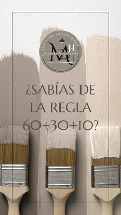 three paint brushes with the words sabias de la regcia on them